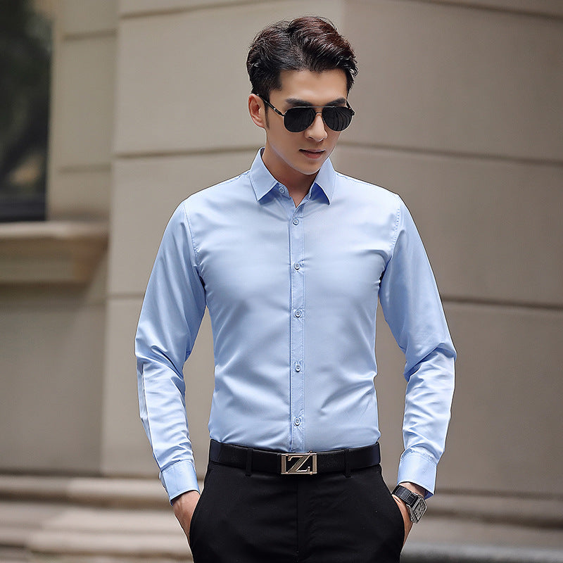 Pure white suit shirt