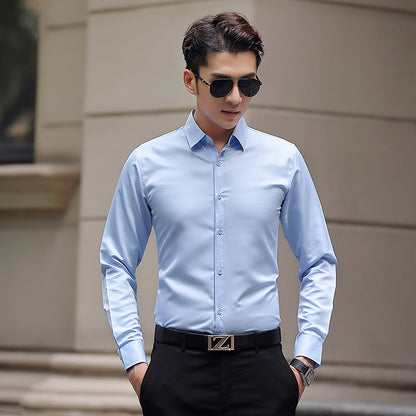 Pure white suit shirt