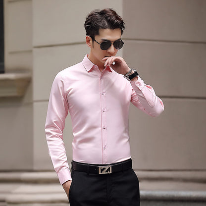 Pure white suit shirt