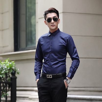 Pure white suit shirt
