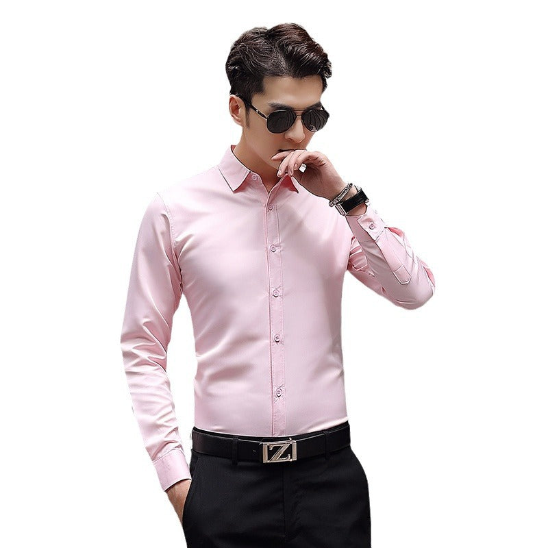 Pure white suit shirt