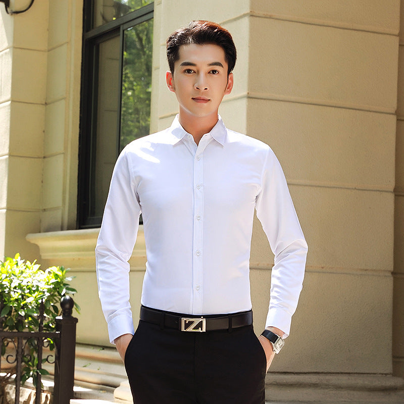 Pure white suit shirt