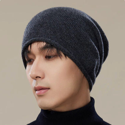 Pure Wool Knitted Beanie Hat