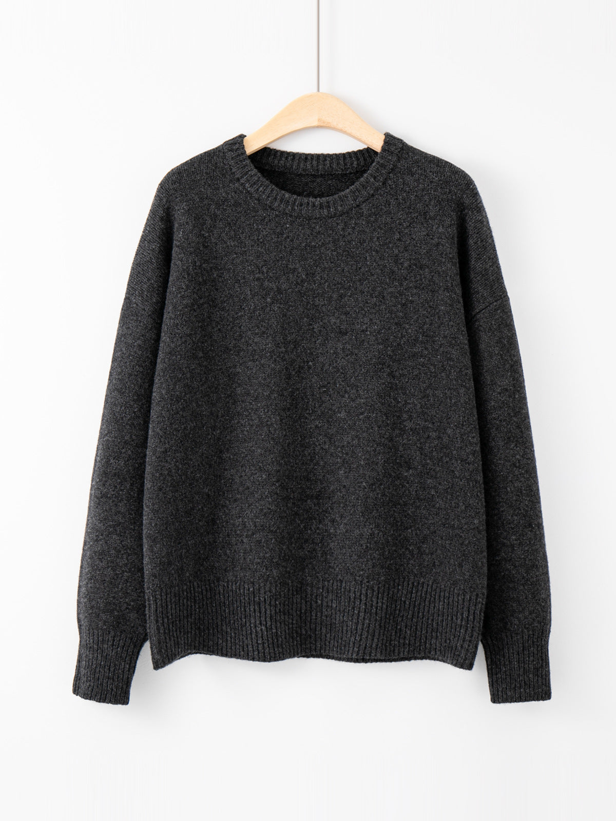 Pure Wool Knitwear Round Neck Sweater