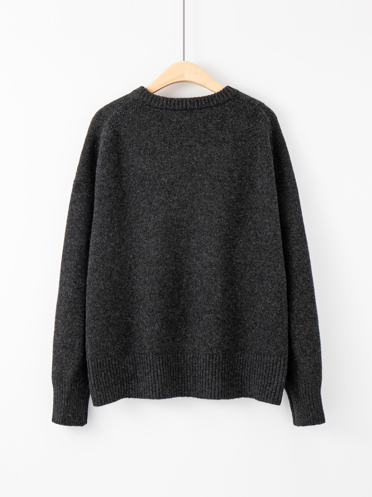 Pure Wool Knitwear Round Neck Sweater
