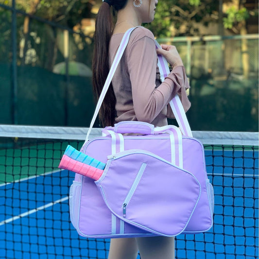 Purple Sports Handbag Outdoor Tennis Bag