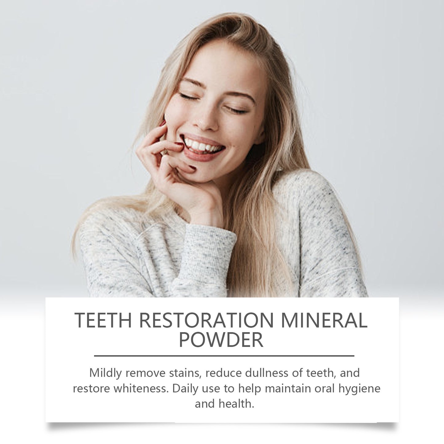 Purple teeth whitening powder