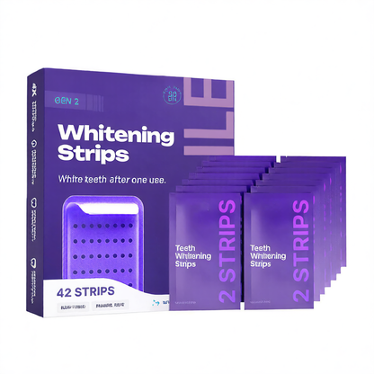 Purple Teeth Whitening Strips