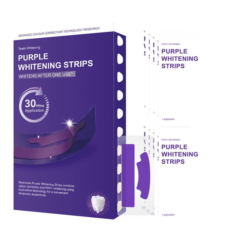 Purple Teeth Whitening Strips