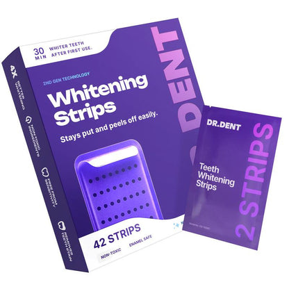 Purple Tooth Whitening Strips for Stain Removal