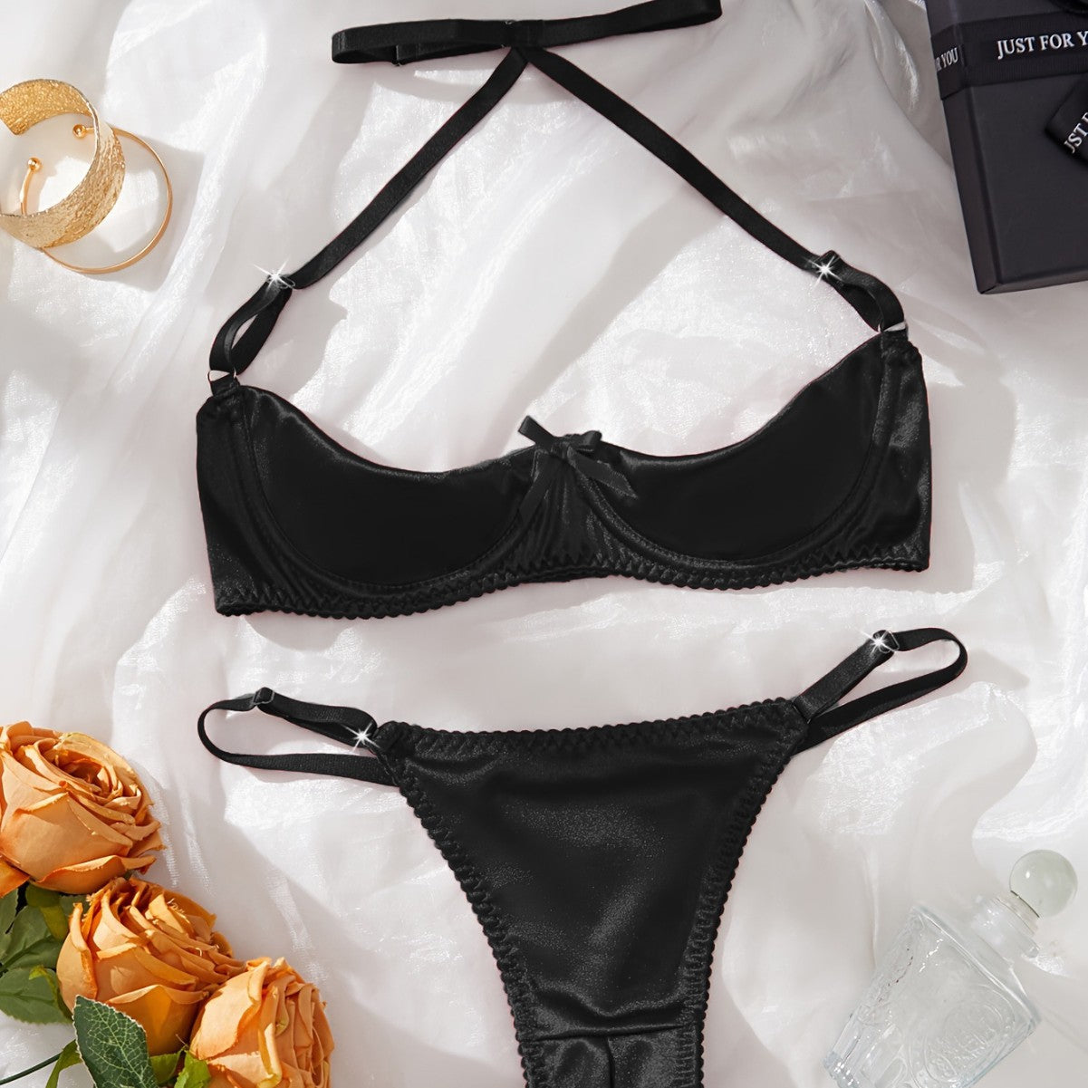 Push-Up Demi-Cup Sexy Lingerie Set