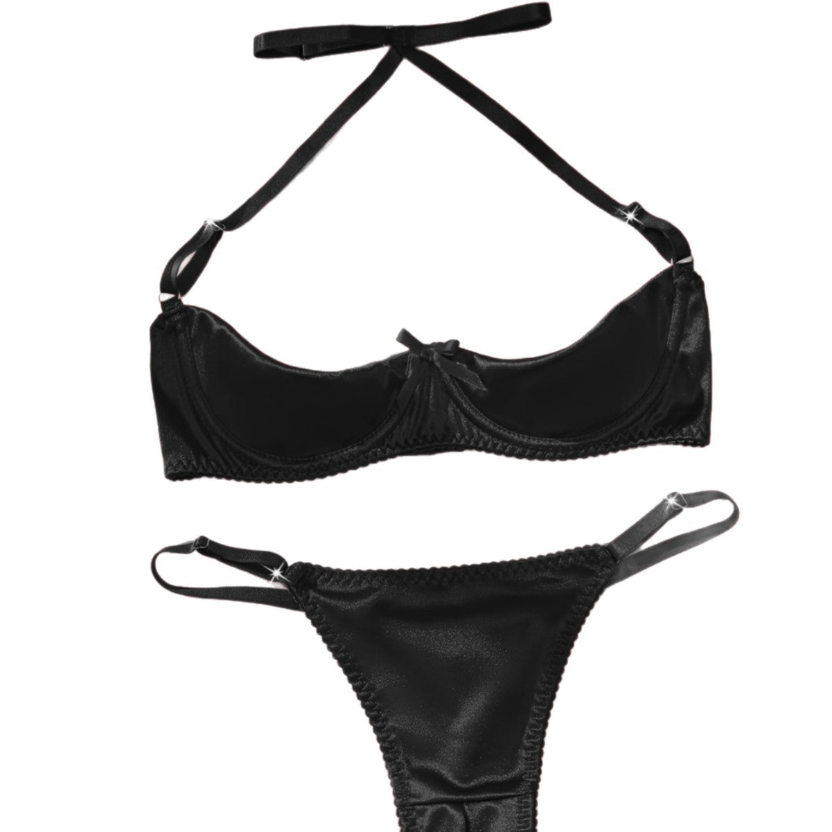 Push-Up Demi-Cup Sexy Lingerie Set