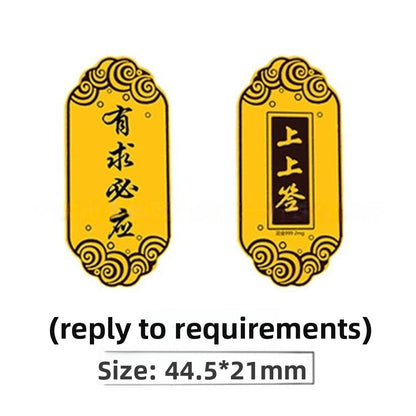 Put gold stickers on the mobile phone
