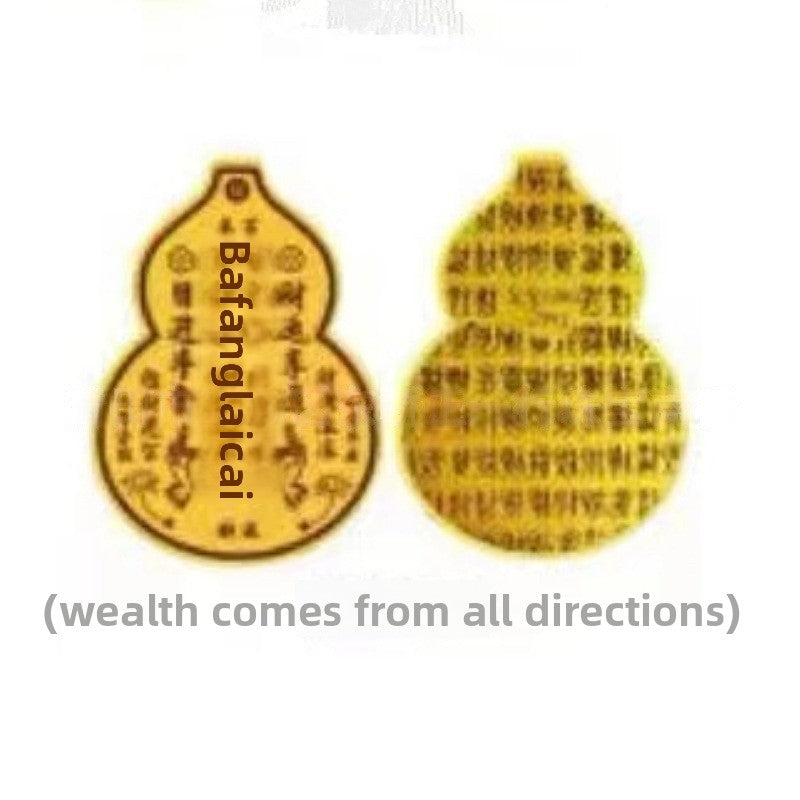 Put gold stickers on the mobile phone