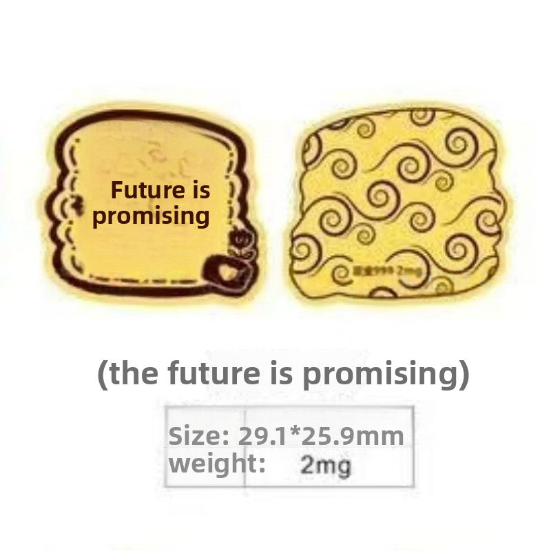 Put gold stickers on the mobile phone