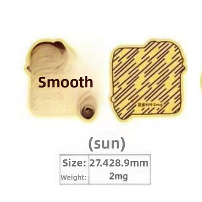 Put gold stickers on the mobile phone