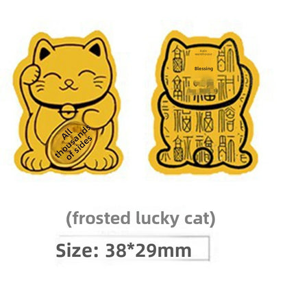 Put gold stickers on the mobile phone