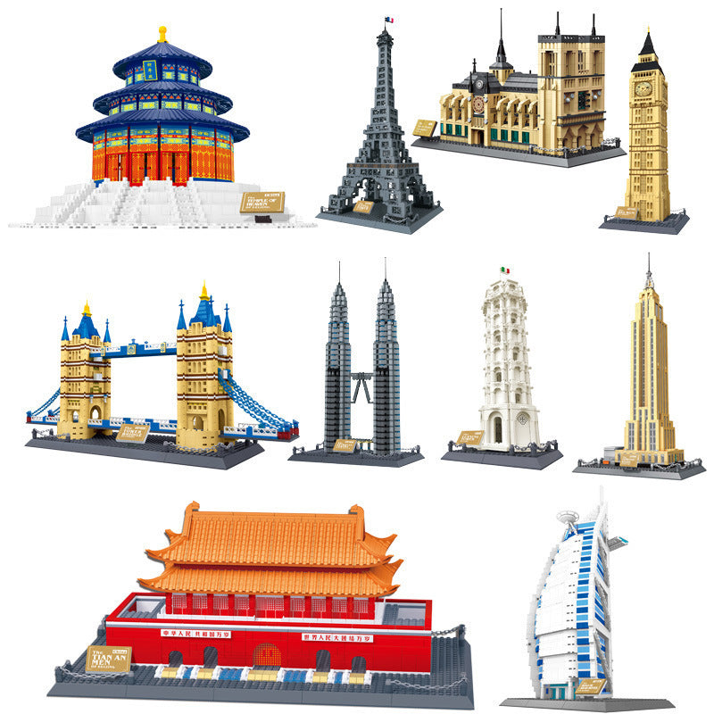 Puzzle Assembled Building Blocks Toy Gift