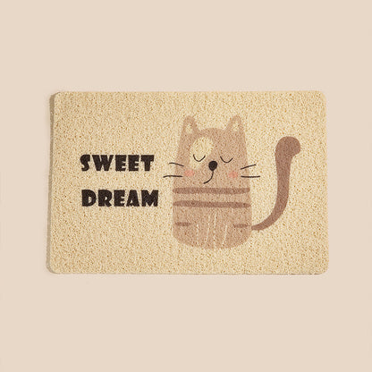 PVC Cat Litter Mat with Animal Patterns