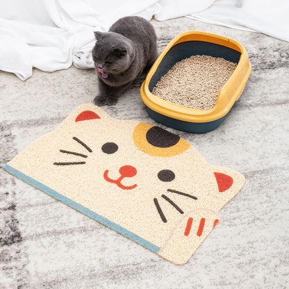 PVC Cat Litter Mat with Animal Patterns
