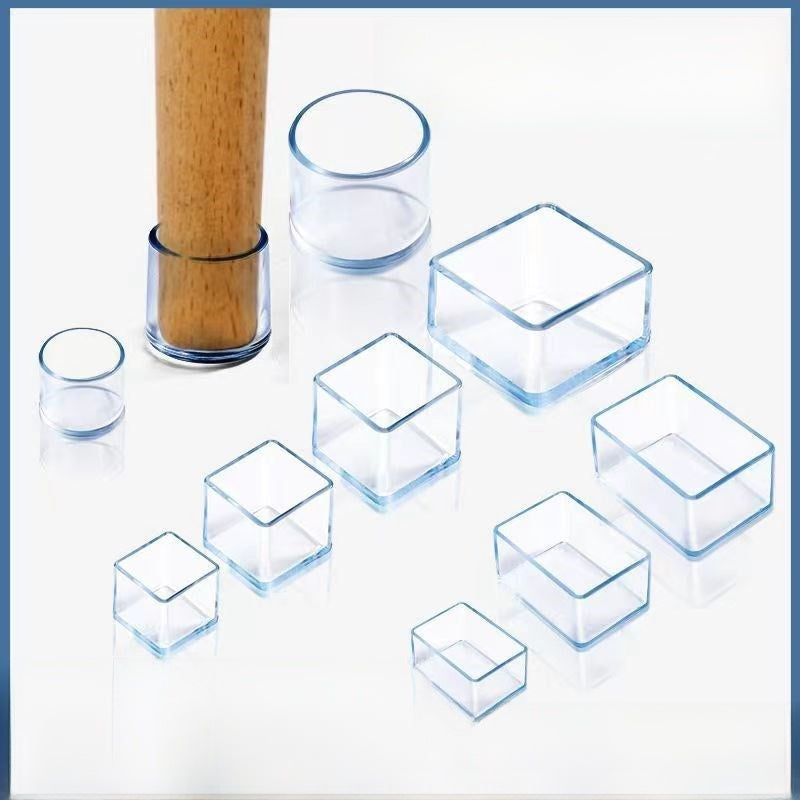 PVC Furniture Leg Covers Anti-Slip Chair Table Foot Protectors