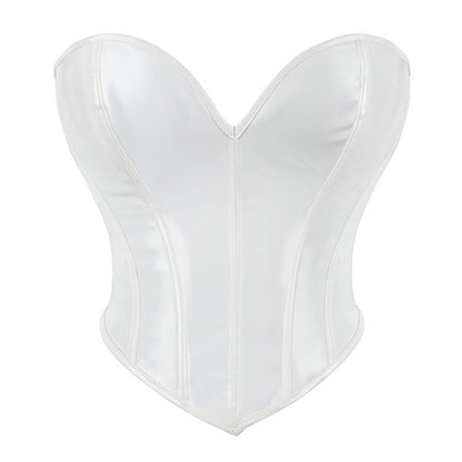 PVC Leather-Style Body-Conscious Top