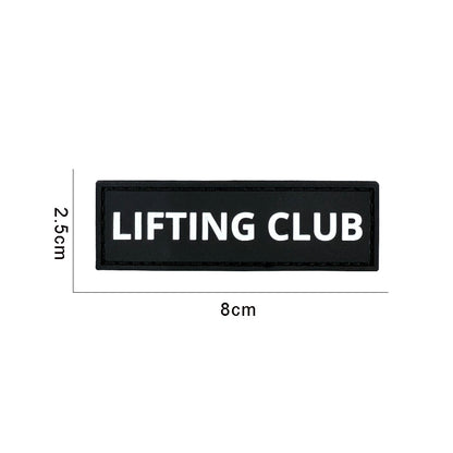 PVC Rubber Fitness Velcro Armband Patch