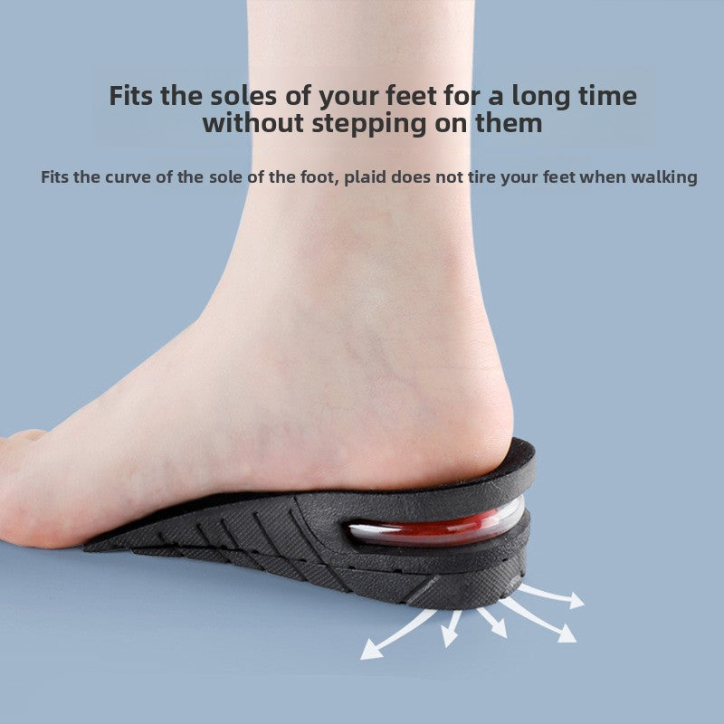 PVC thickening insole for heightening the heel