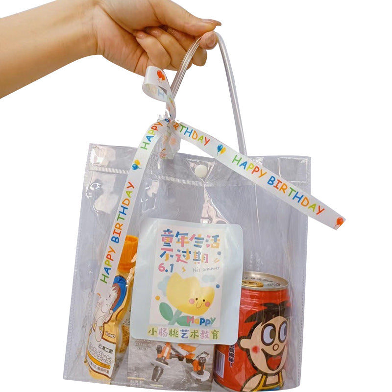 pvc transparent tote bag