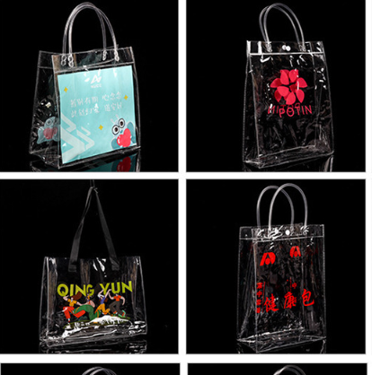 pvc transparent tote bag