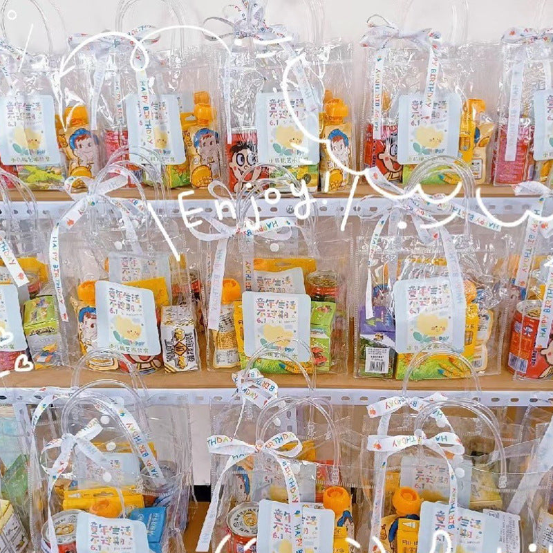 pvc transparent tote bag