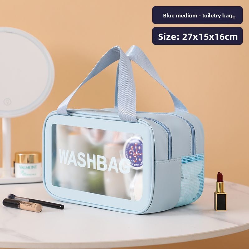 PVC Travel Toiletry Bag with Dry Wet Separation