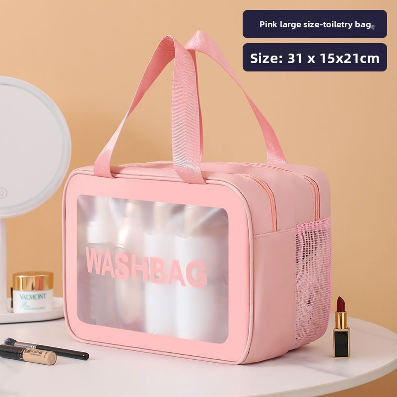 PVC Travel Toiletry Bag with Dry Wet Separation