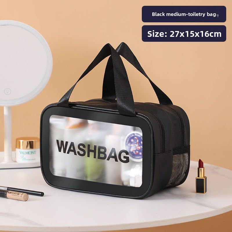 PVC Travel Toiletry Bag with Dry Wet Separation