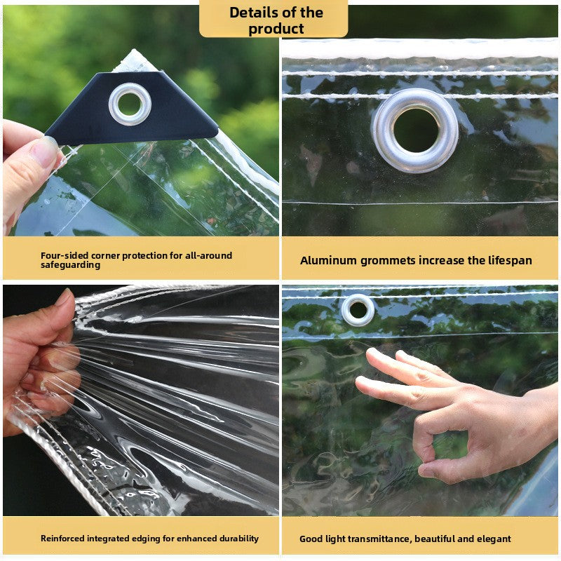 PVC Waterproof Transparent Sheet for Balcony Greenhouse