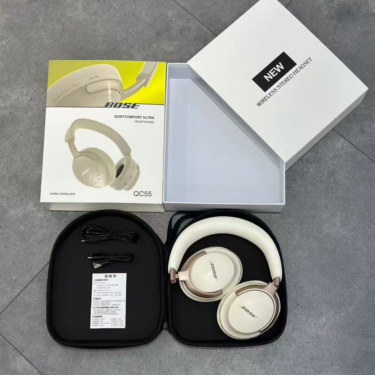 QC55 Foldable Bluetooth Headphones