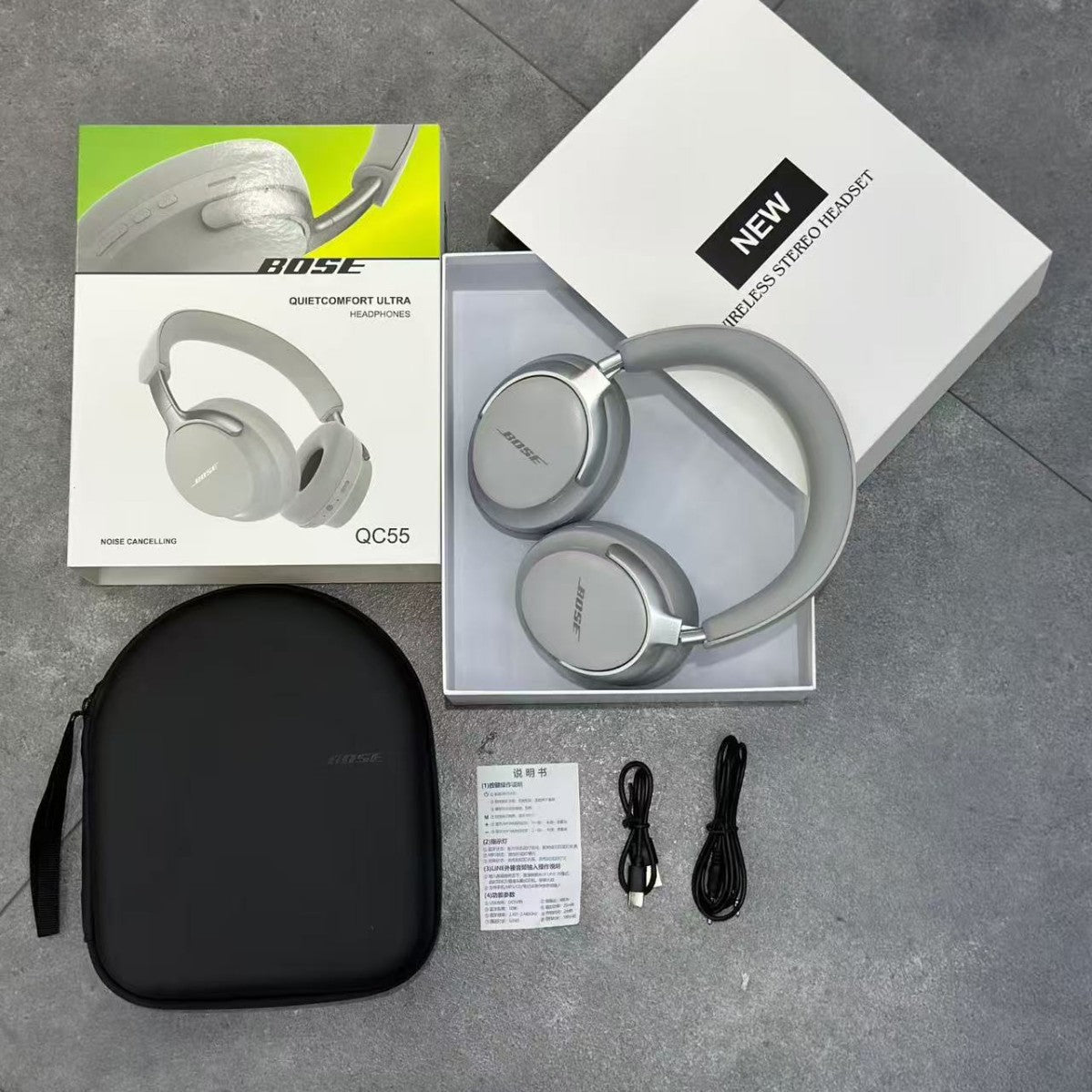 QC55 Foldable Bluetooth Headphones