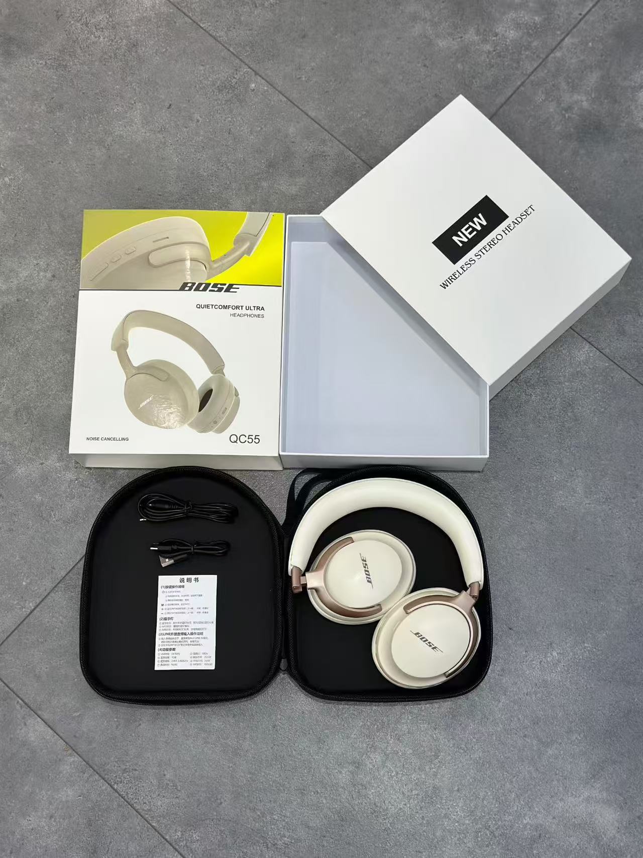 QC55 Foldable Bluetooth Headphones