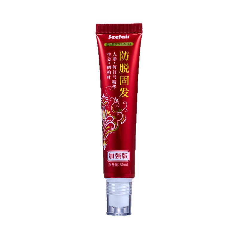 Qianfei Anti-Hair Loss Serum Roll-On Massage Scalp Ginger Polygonum Multiflorum Thuja Leaf Anti-Hair Loss Hair Growth Serum Popular Hair Replacement Product