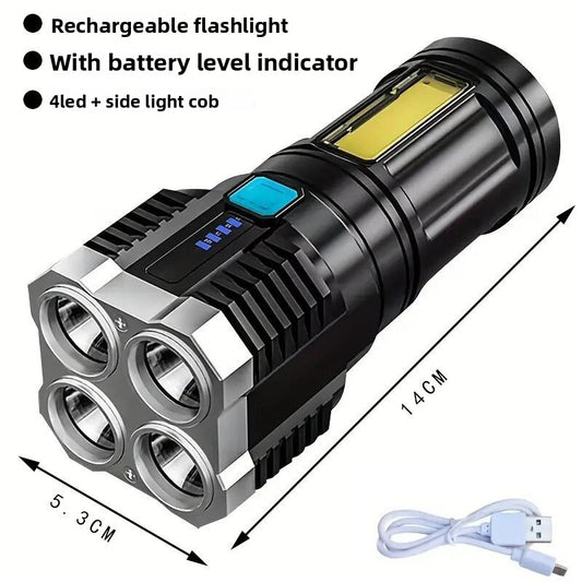 Quad-core flashlight bright