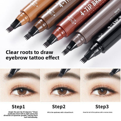 Quad-Pronged Eyebrow Pencil