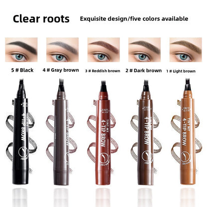 Quad-Pronged Eyebrow Pencil