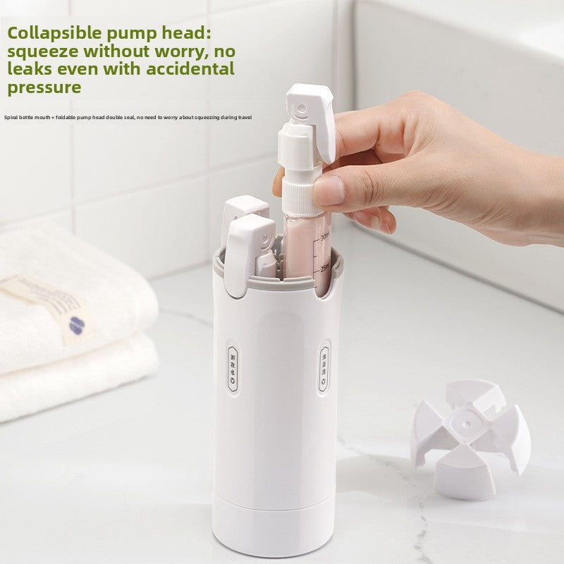 Quadruple-Compartment Travel Bottle
