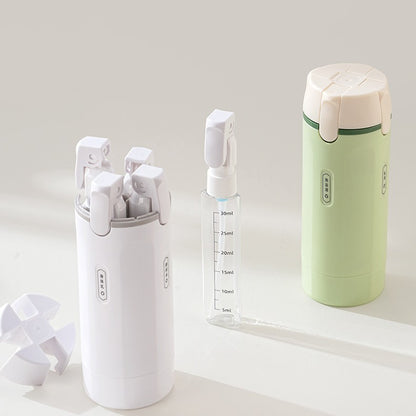 Quadruple-Compartment Travel Bottle
