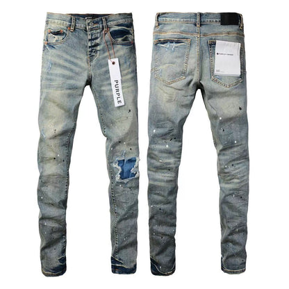 Quality PU Denim Pants