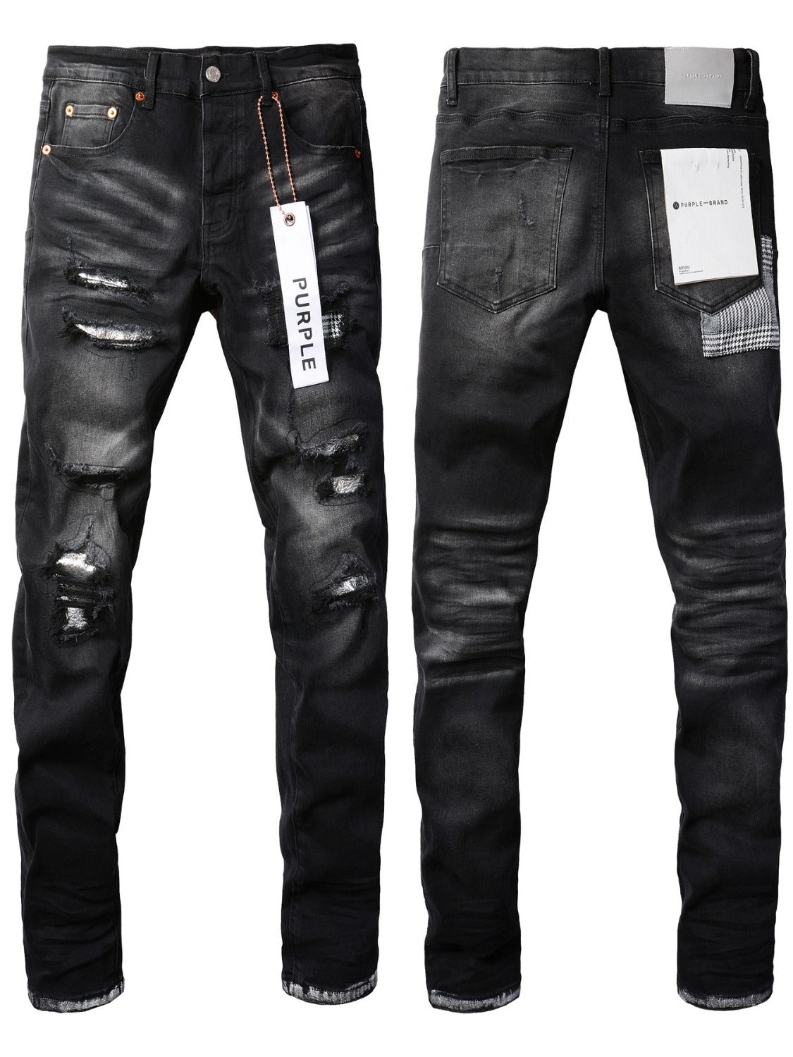 Quality PU Denim Pants