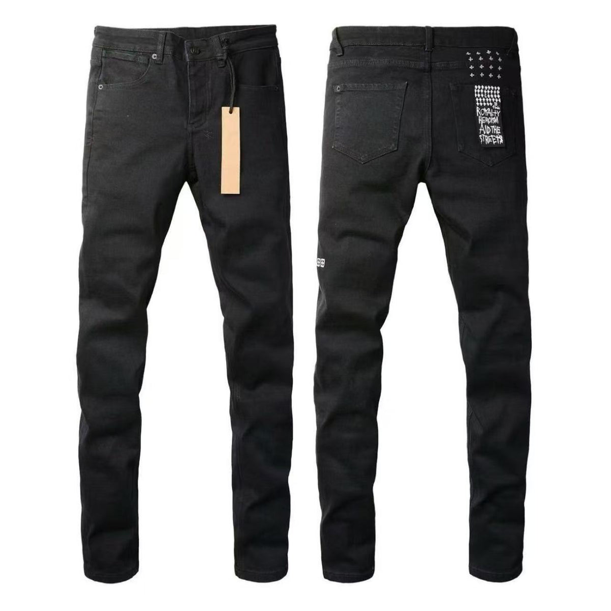 Quality PU Denim Pants