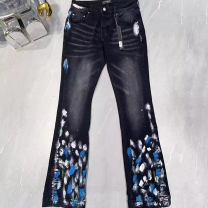 Quality PU Denim Pants