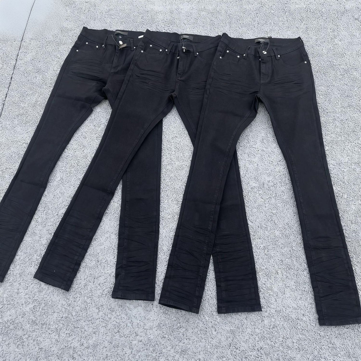 Quality PU Denim Pants