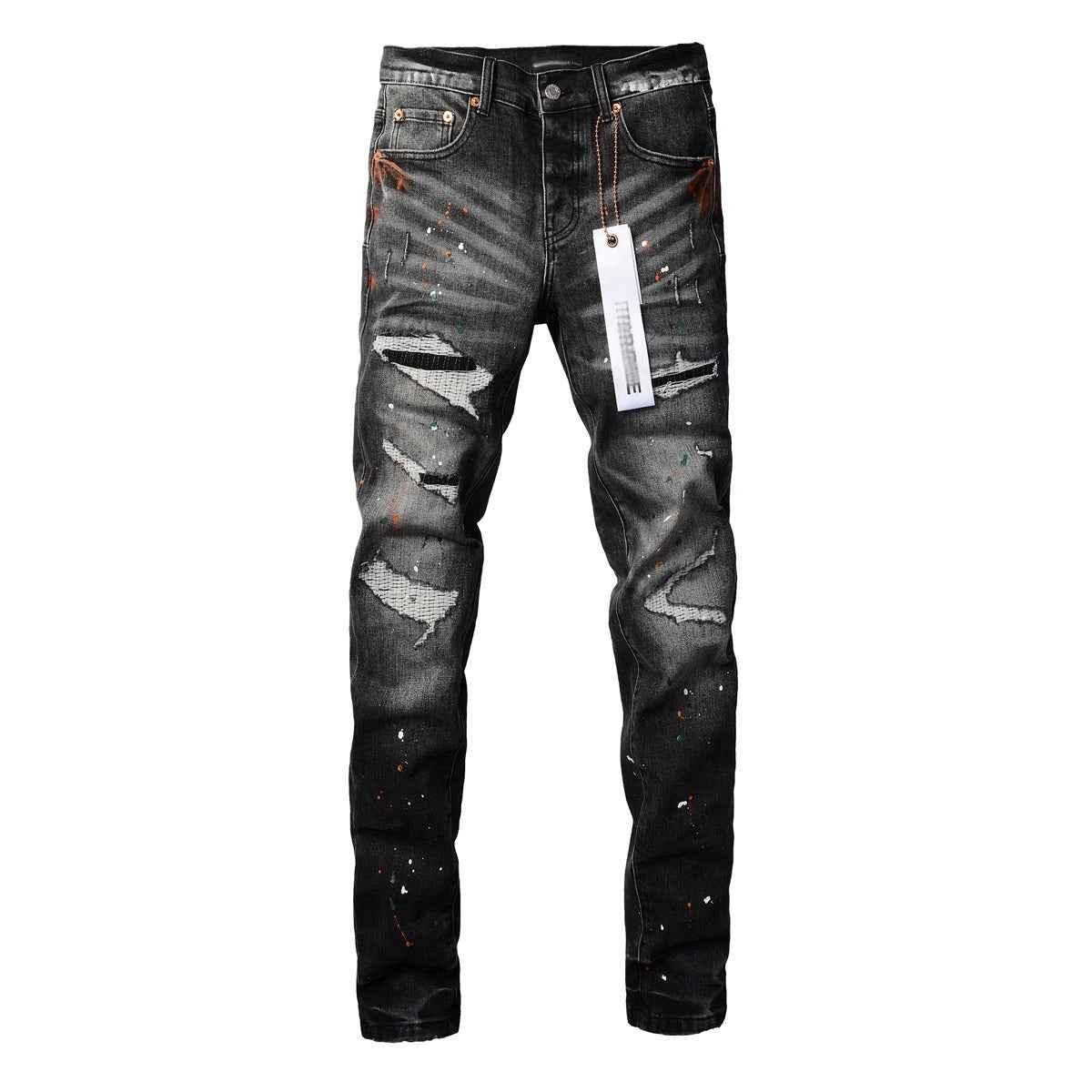 Quality PU Denim Pants